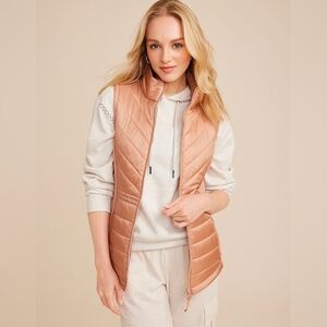 Maurcies All Adventure Vest in Peach Pink, Size Large